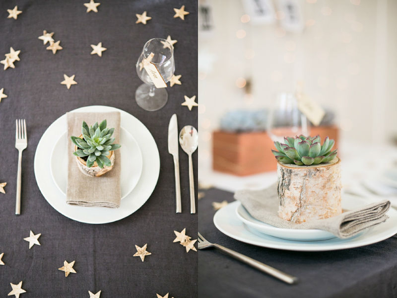 setting fastive seder table