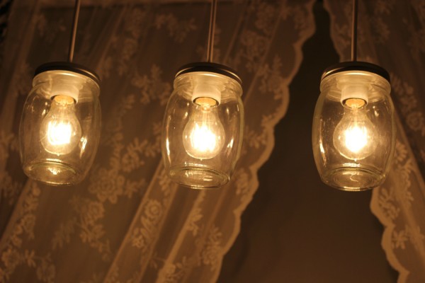 DIY how to make light fixture in a jar