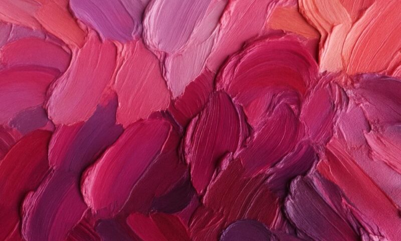 paint smudges pinks and magenta